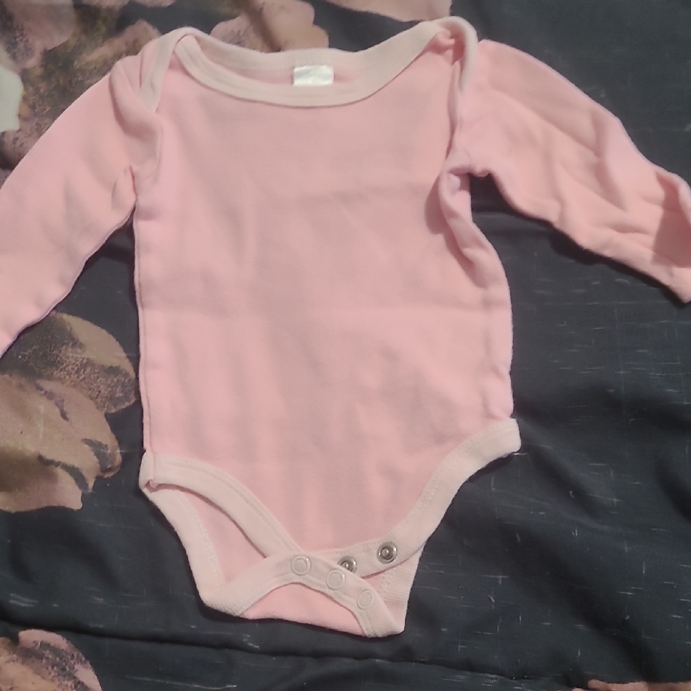 Cozy Pink Long Sleeve Baby Bodysuit